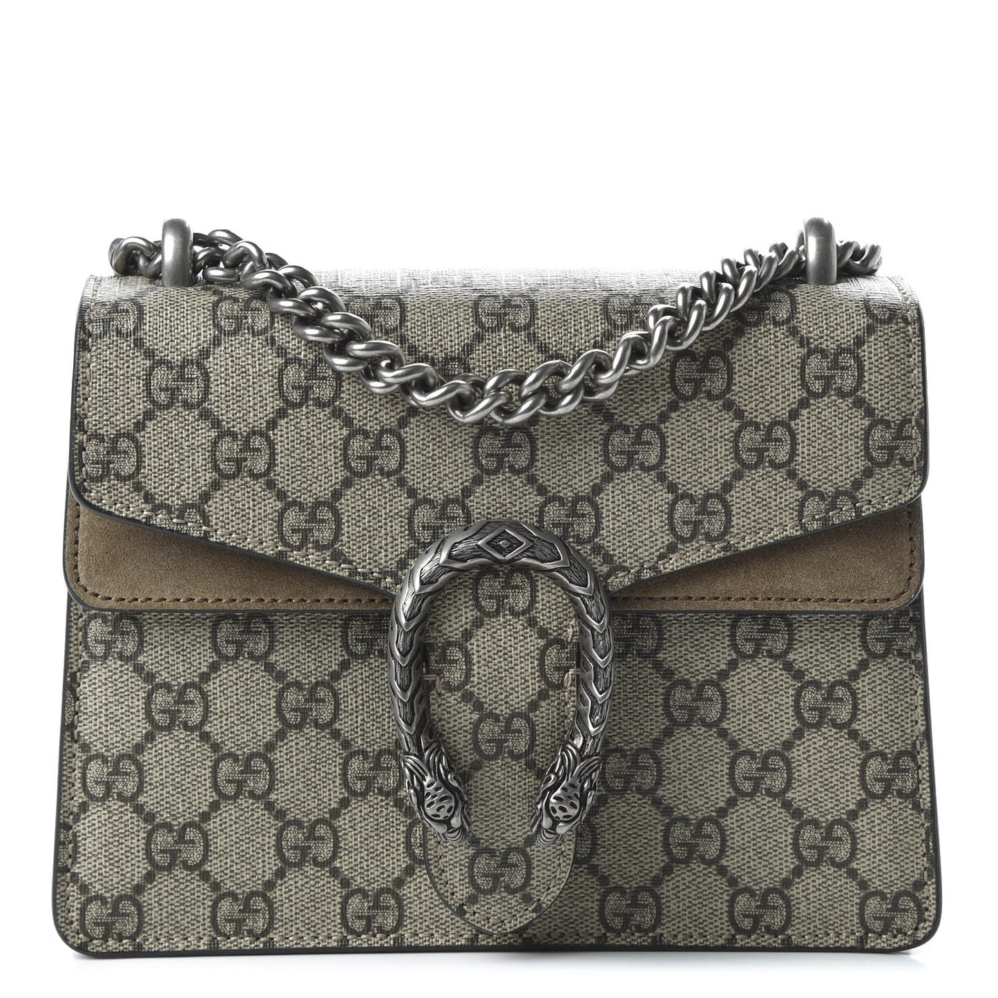 GG Supreme Monogram Mini Dionysus Shoulder Bag Taupe