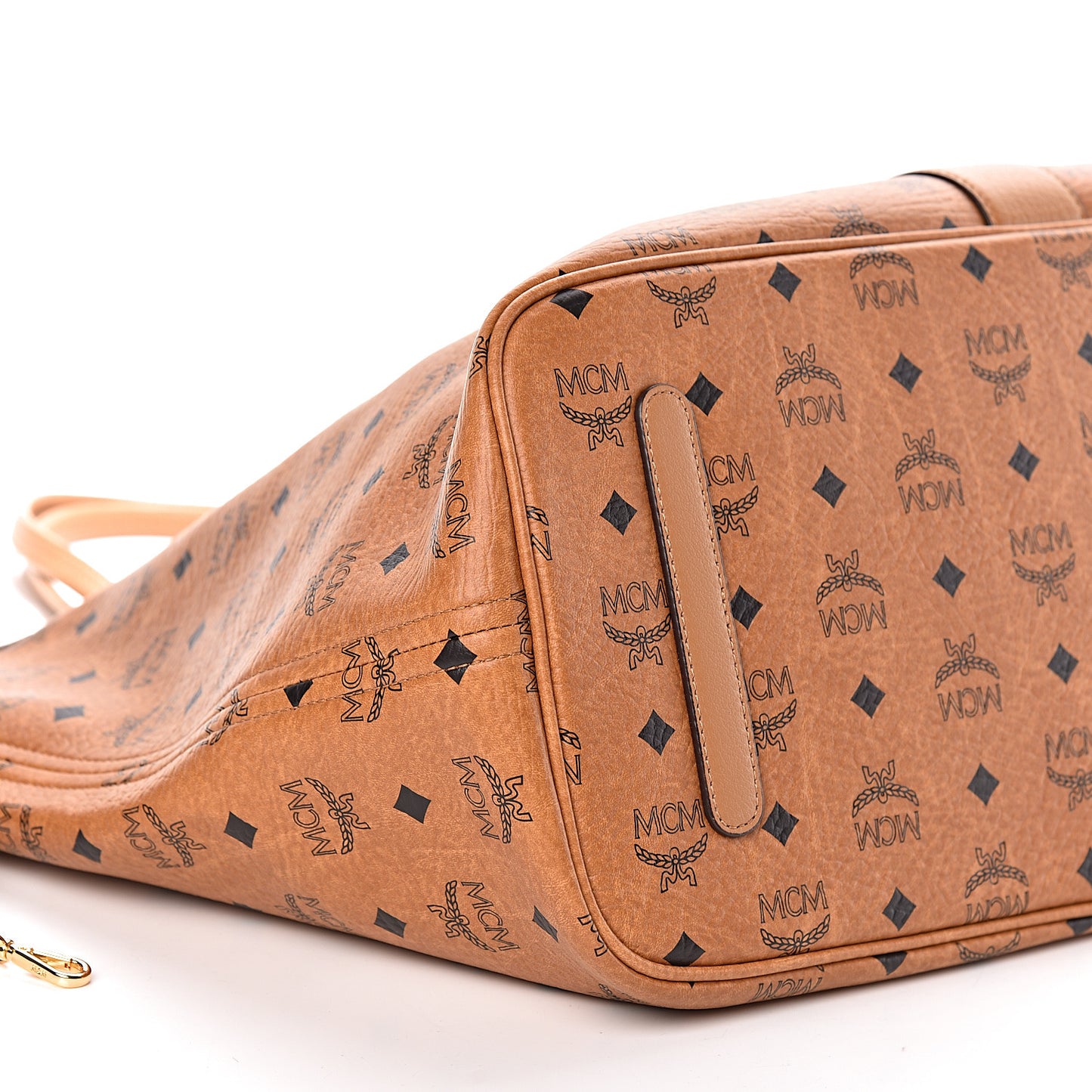 Visetos Large Liz Reversible Shopper Tote Cognac
