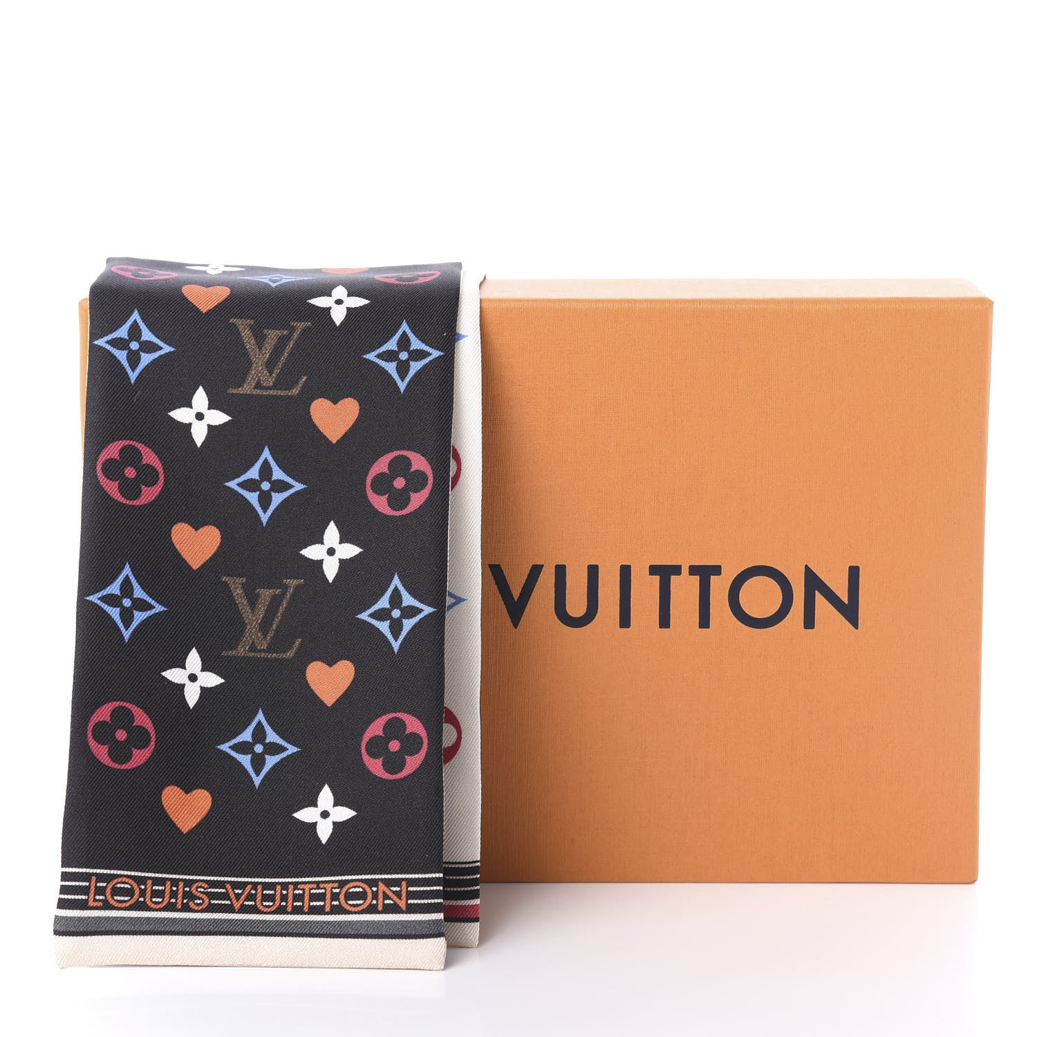Louis Vuitton Silk Game On Bandeau Black White 4 of 4