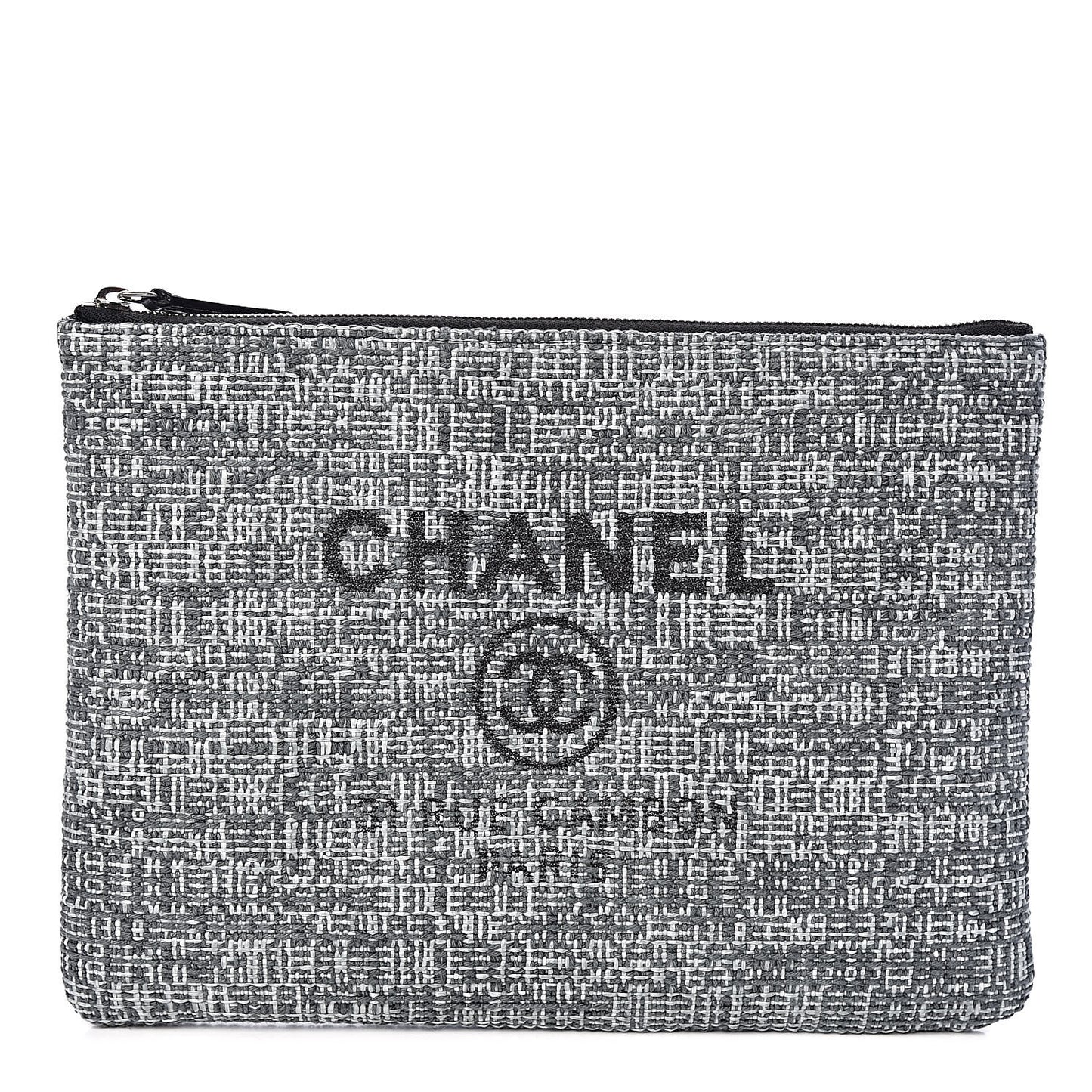 Canvas Small Deauville Pouch Charcoal