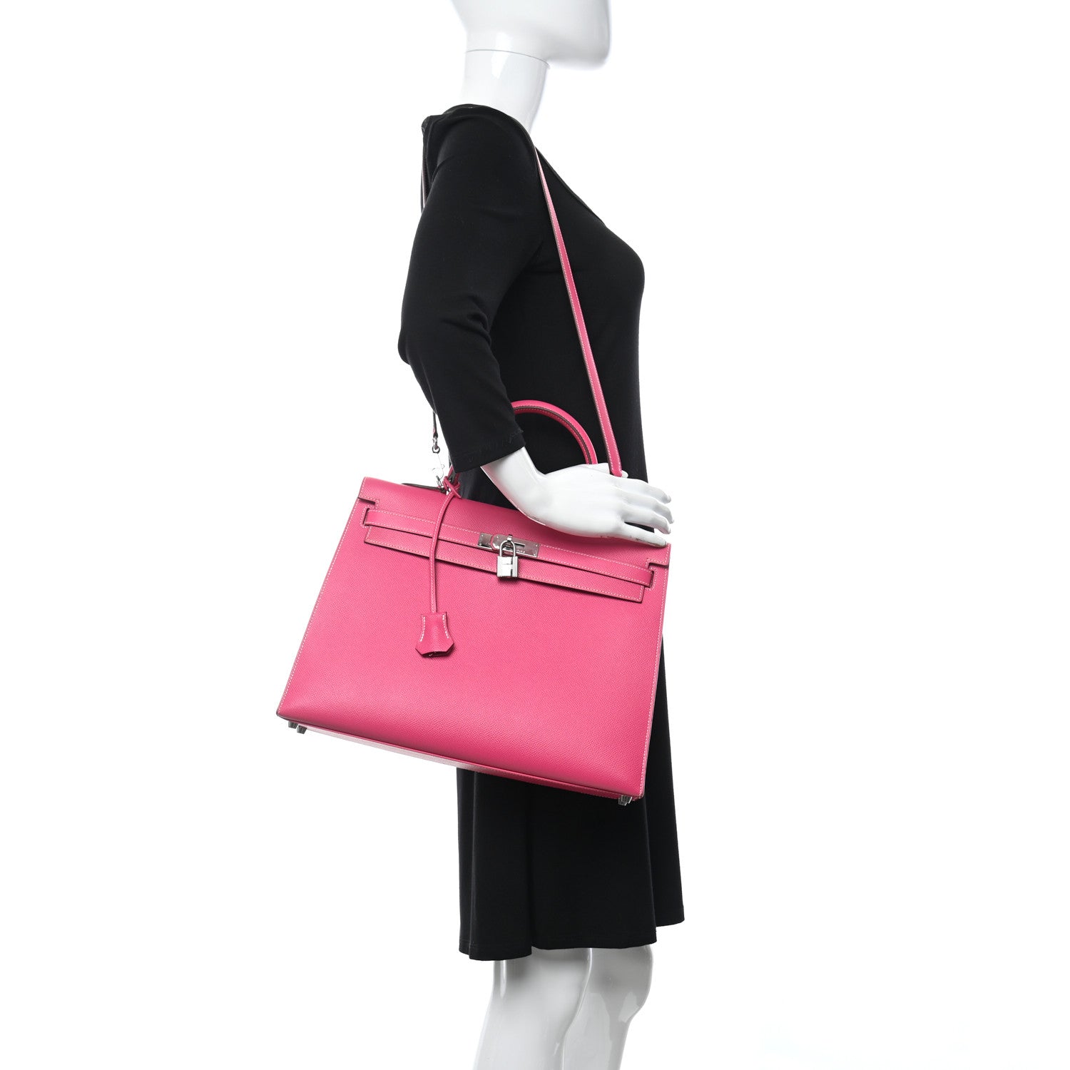 Hermes Epsom Kelly Sellier 32 Rose Tyrien 2 of 12