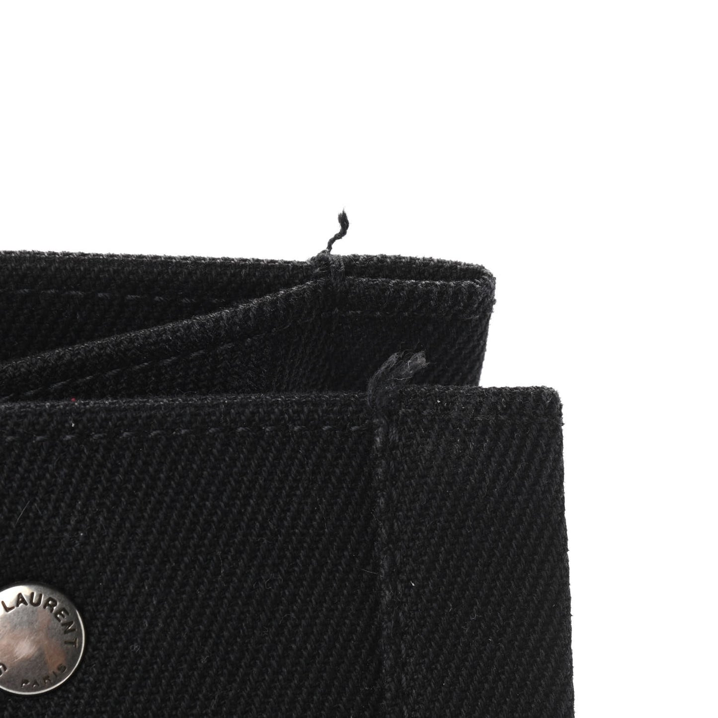 Linen Calfskin Rive Gauche Tote Black