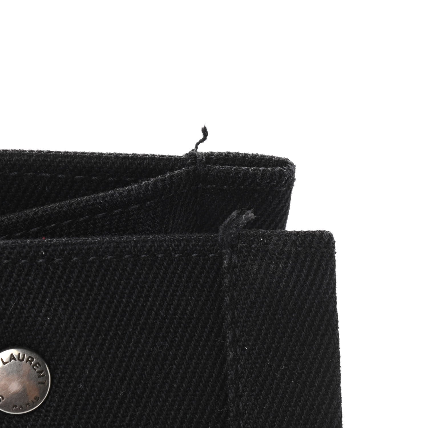 Saint Laurent Linen Calfskin Rive Gauche Tote Black 11 of 12
