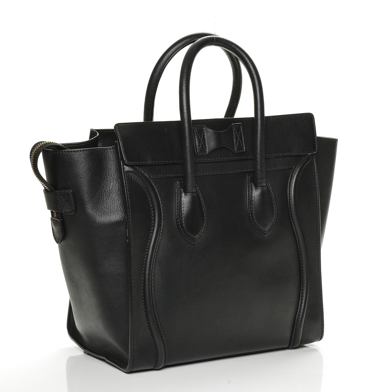 Celine Smooth Calfskin Mini Luggage Black 3 of 6