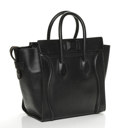 Celine Smooth Calfskin Mini Luggage Black 3 of 6