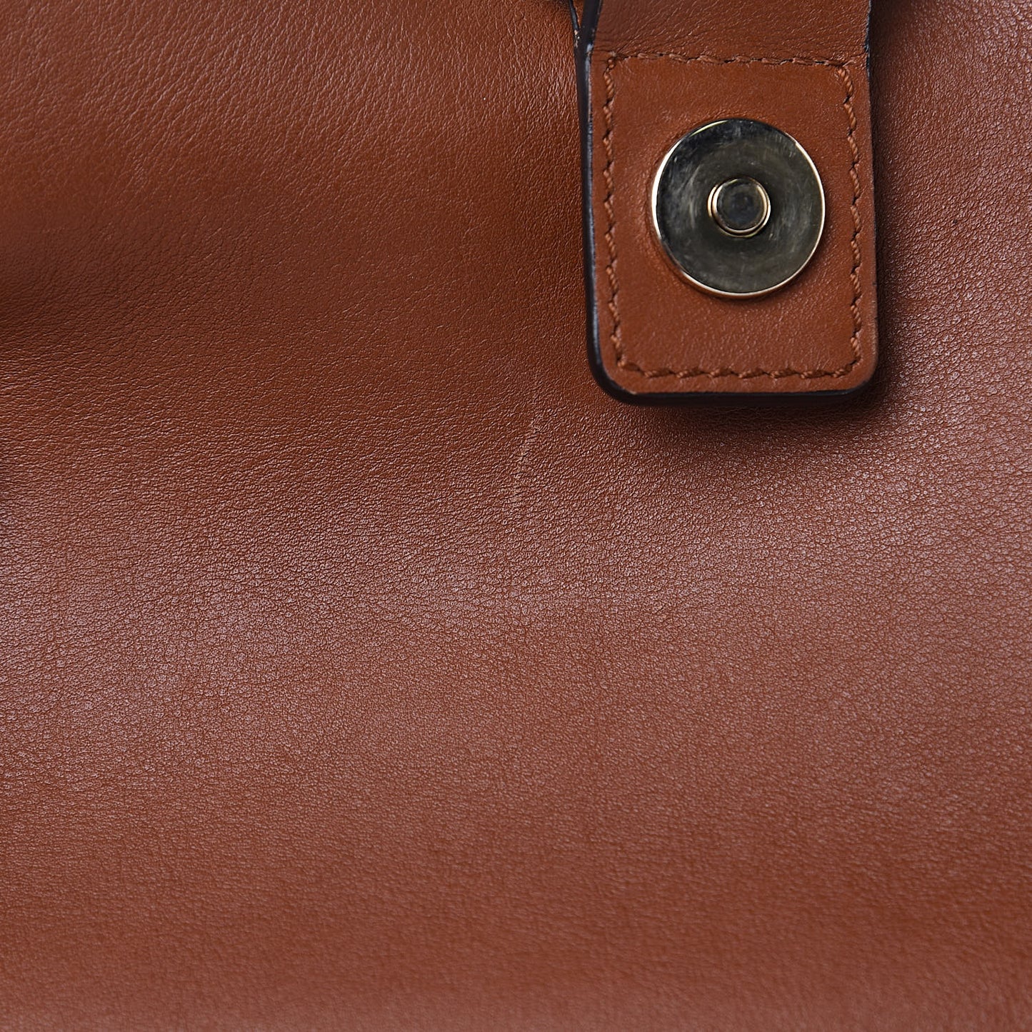 Suede Calfskin Small Faye Shoulder Bag Tobacco