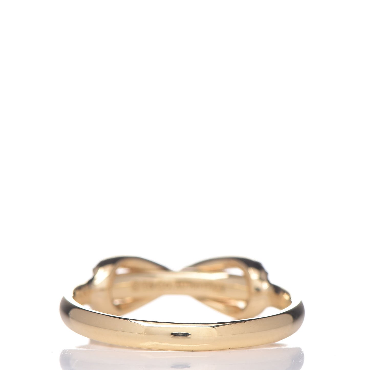 18K Yellow Gold Diamond Infinity Ring 51 5.75