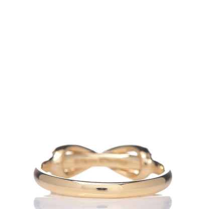 Tiffany 18K Yellow Gold Diamond Infinity Ring 51 5.75 4 of 5