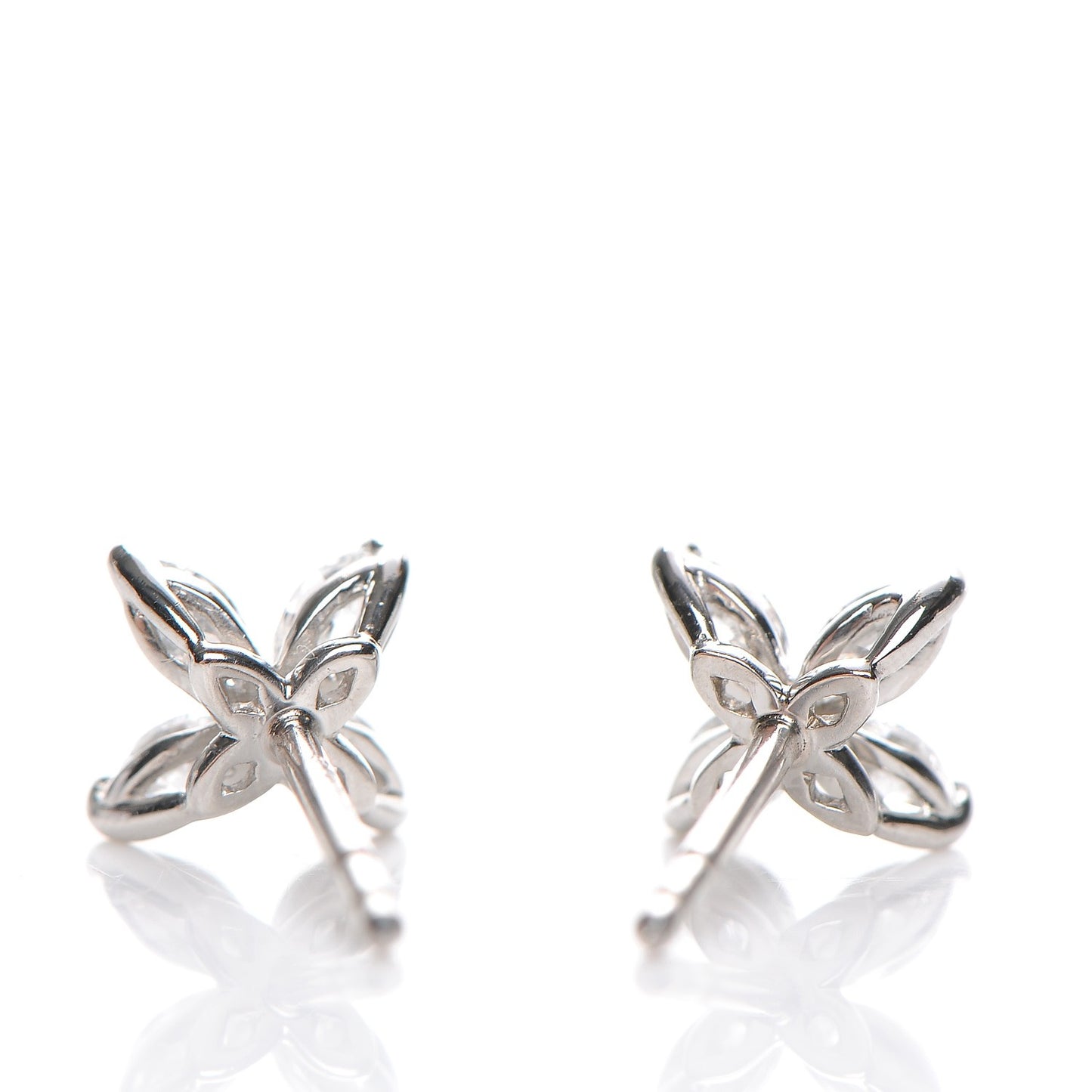 Platinum Diamond .64ct Small Victoria Earrings