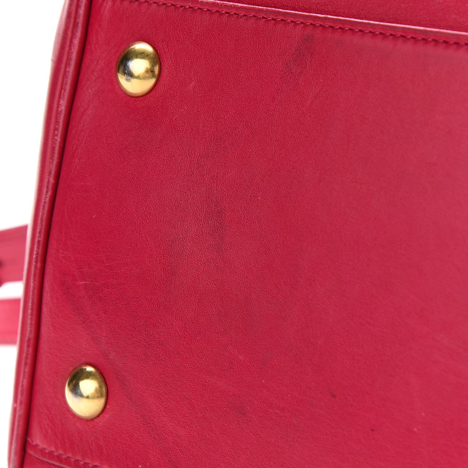 Saint Laurent Calfskin Classic Duffle 6 Fuchsia 11 of 12
