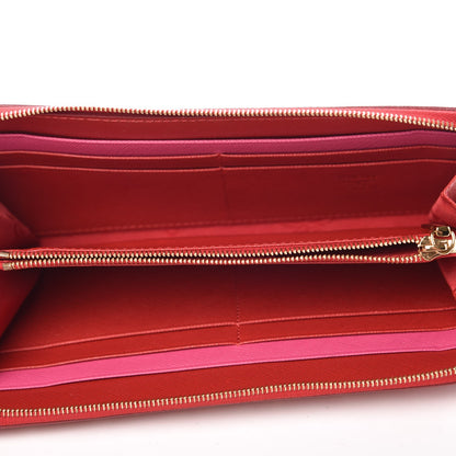 MCM Saffiano Studded Zip Wallet Red 5 of 11