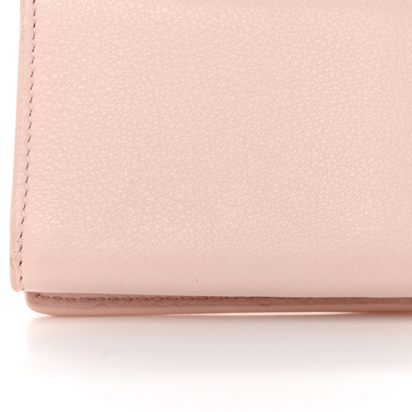 Smooth Calfskin Mini Papier Wallet Light Rose