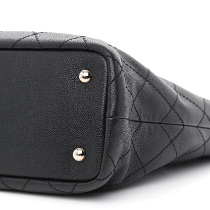 Chanel Grained Calfskin Shopping Fever Tote Black 12 of 14