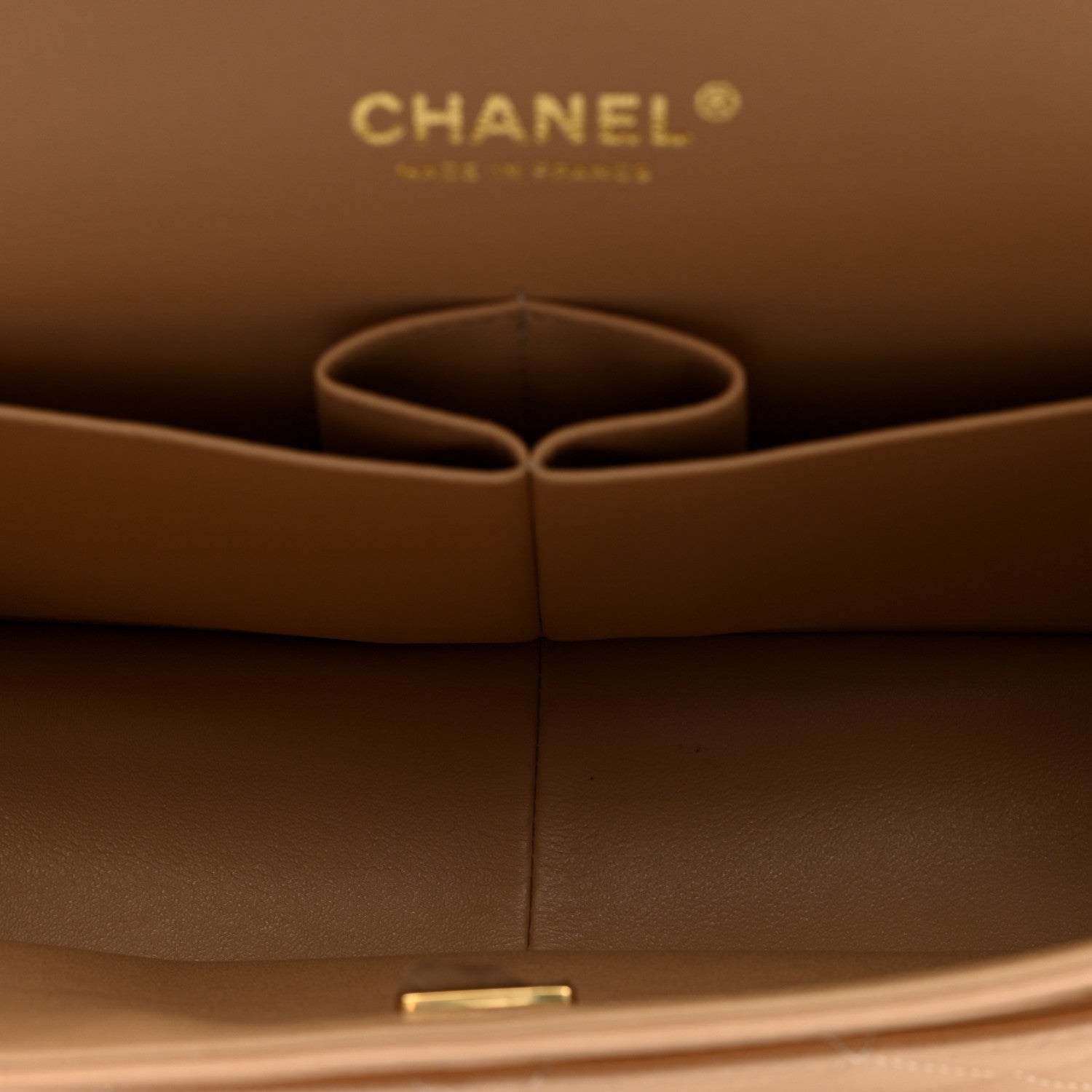 Chanel Caviar Quilted Jumbo Double Flap Light Beige 5 of 10