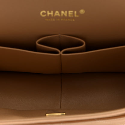 Chanel Caviar Quilted Jumbo Double Flap Light Beige 5 of 10