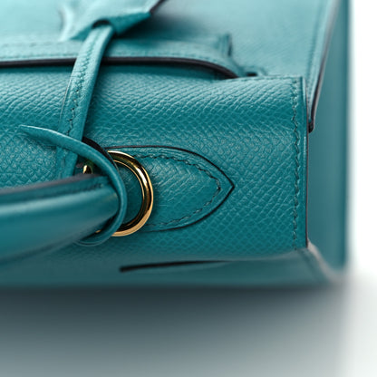 Hermes Epsom Kelly Sellier 25 Bleu Paon 12 of 37