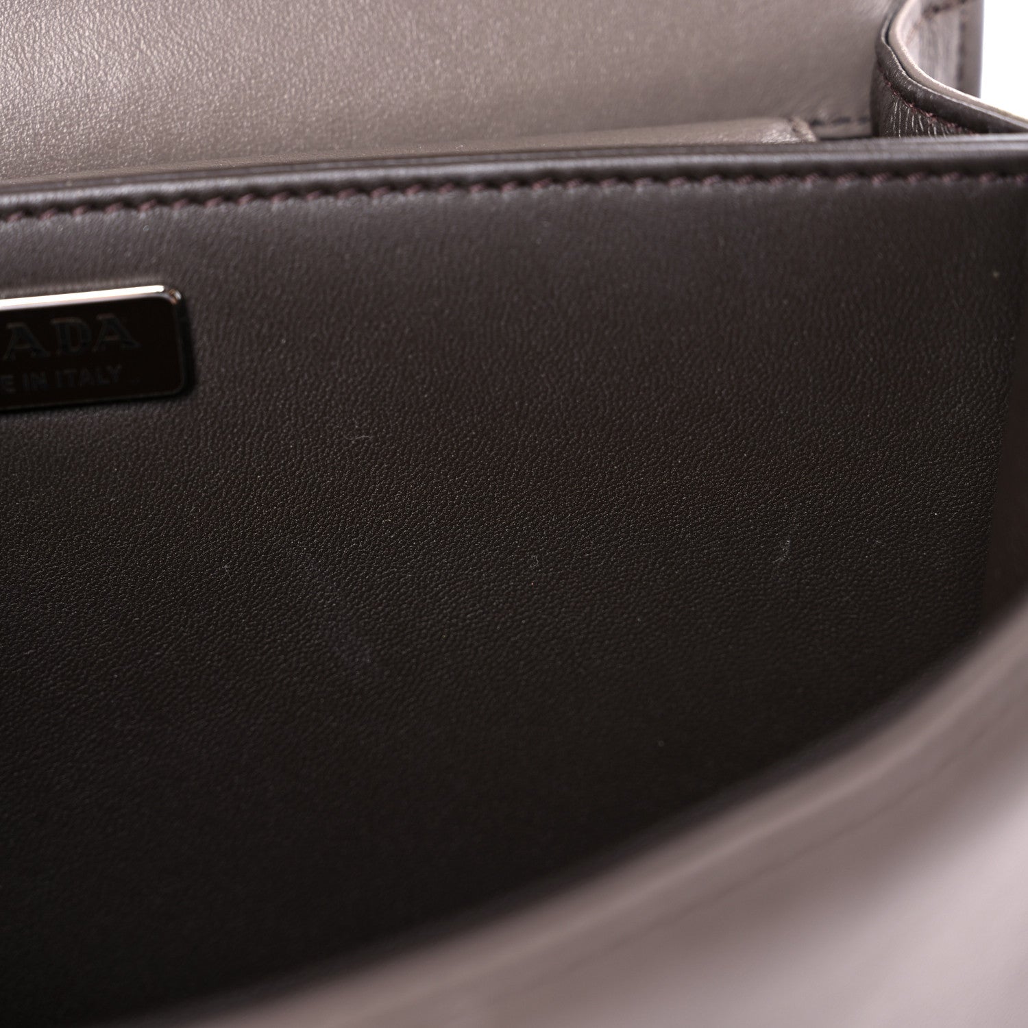 Prada Soft Calfskin Impunture Diagramme Cahier Bag Bambu 11 of 15
