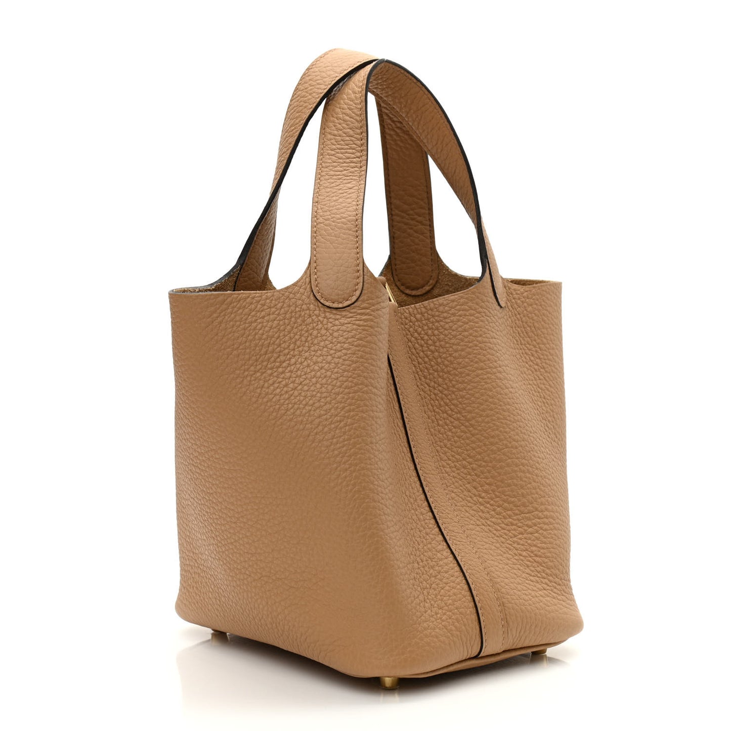 Taurillon Clemence Picotin Lock 18 PM Chai