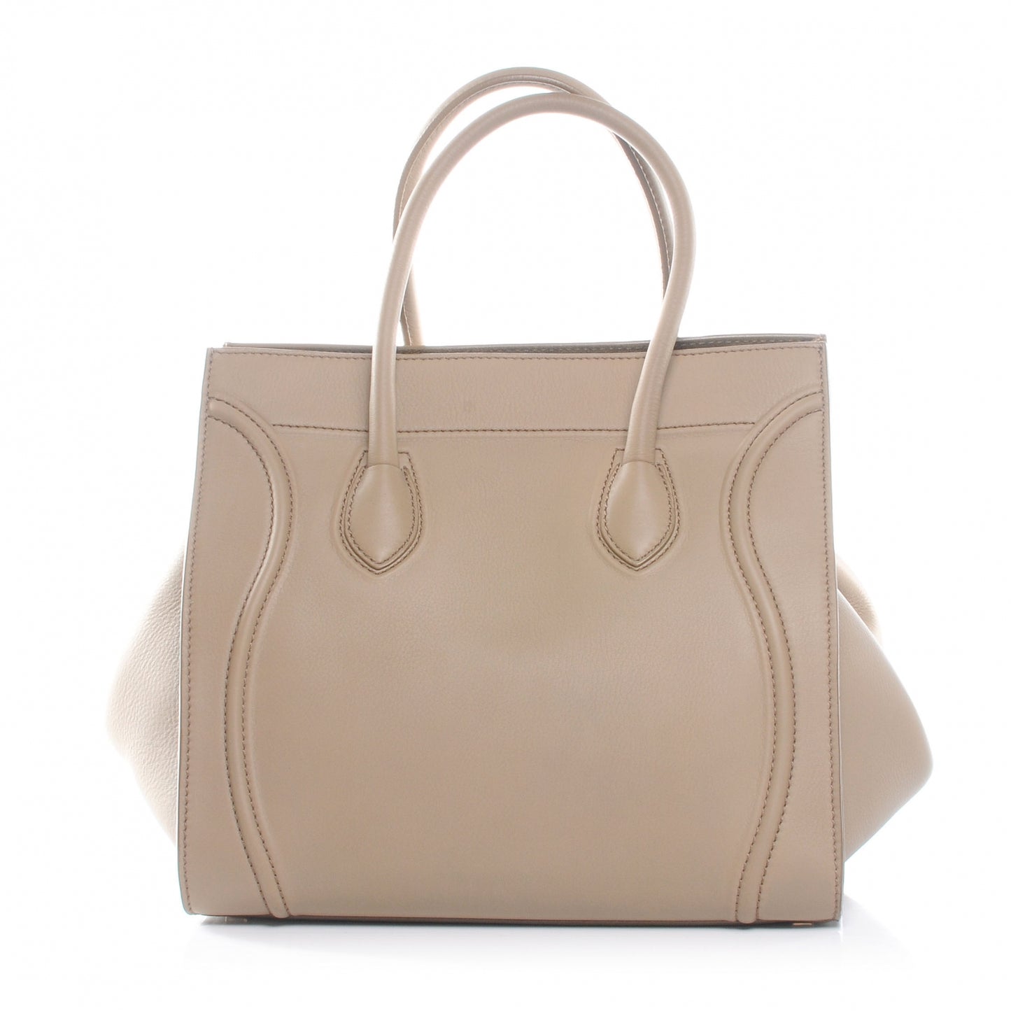 Smooth Calfskin Medium Phantom Luggage Taupe