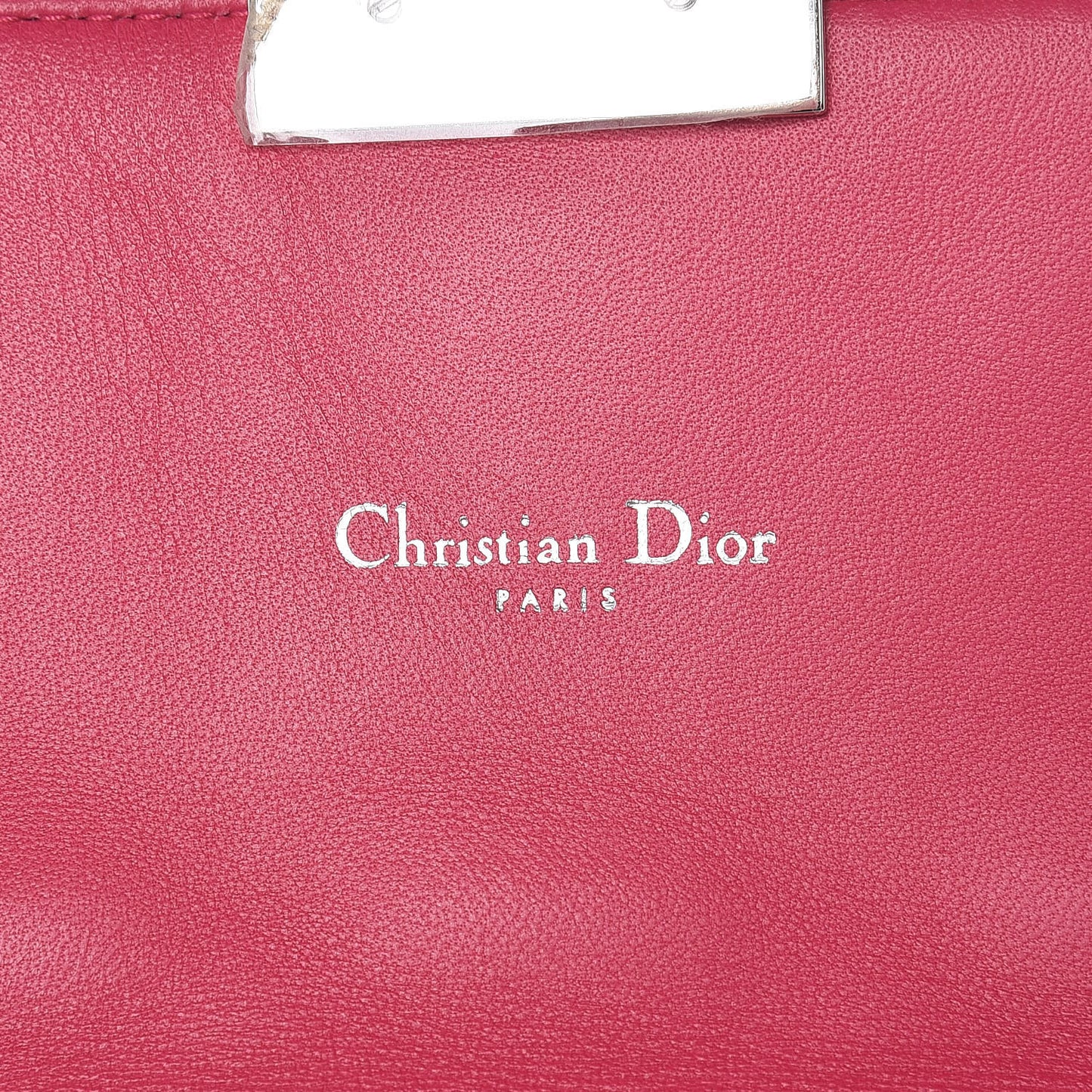 Lambskin Cannage Miss Dior Promenade Pouch Fuchsia