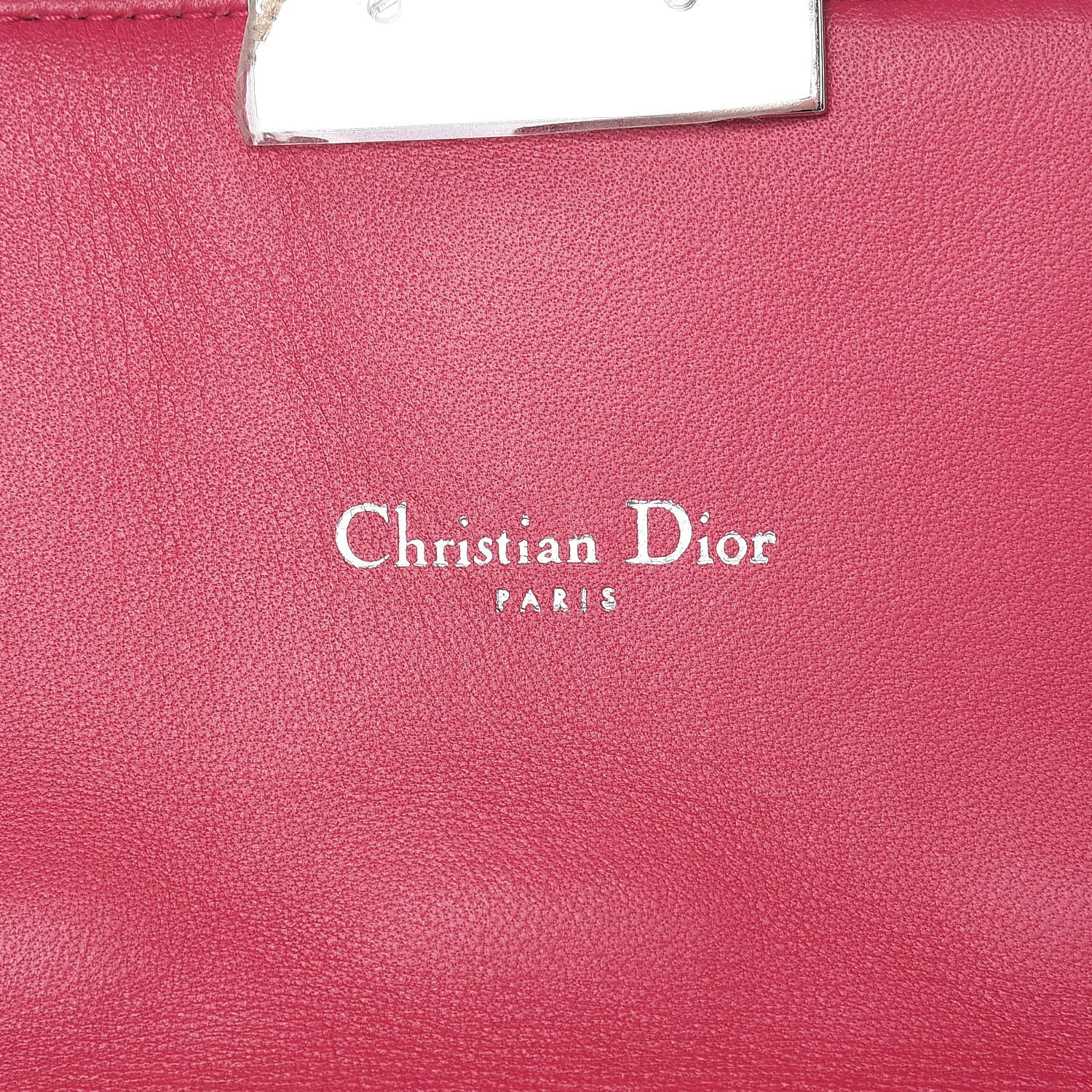 Christian Dior Lambskin Cannage Miss Dior Promenade Pouch Fuchsia 6 of 16