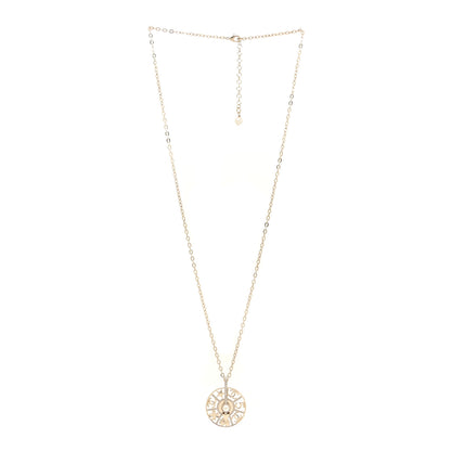 Chanel Crystal CC Lucky Charms Pendant Necklace Gold 3 of 5