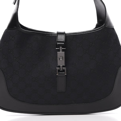 Gucci Monogram Jackie O Hobo Black 8 of 11