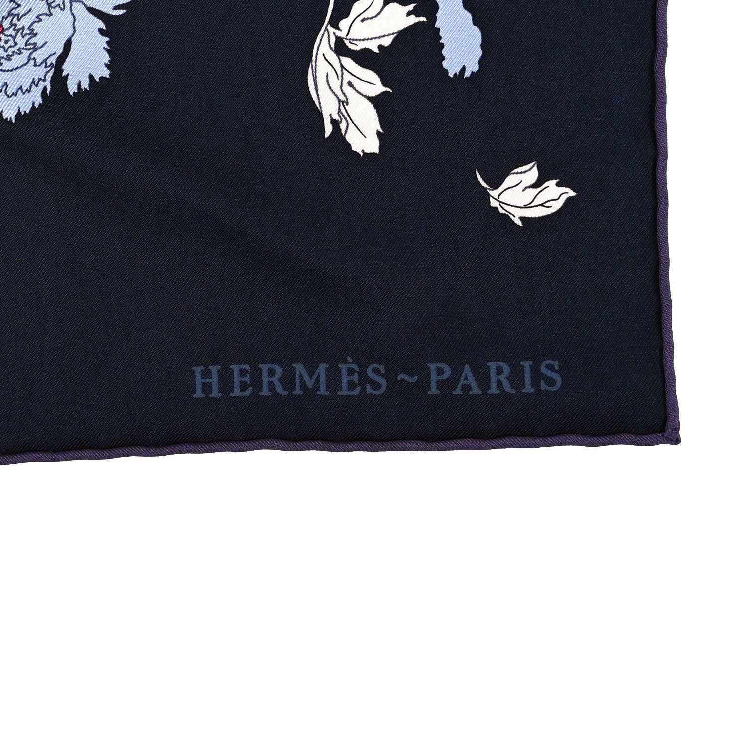Hermes Silk Robe Legere Scarf 90 Marine Parme Rose 2 of 5