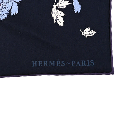 Hermes Silk Robe Legere Scarf 90 Marine Parme Rose 2 of 5
