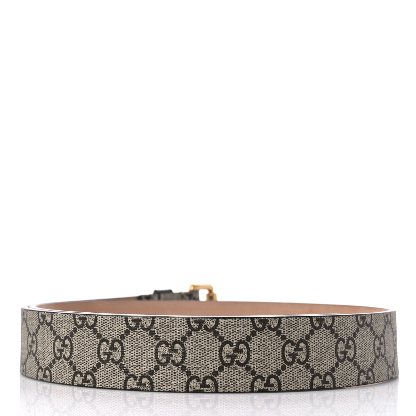 GG Supreme Monogram Selleria Calfskin Kingsnake 35mm Belt 90 36 Beige Ebony Multicolor Cocoa