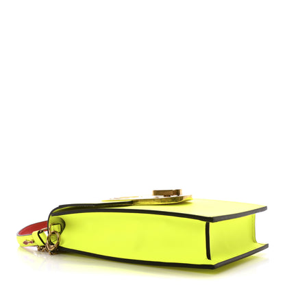 Christian Louboutin Calfskin Elisa Phone Crossbody Neon Green 4 of 10