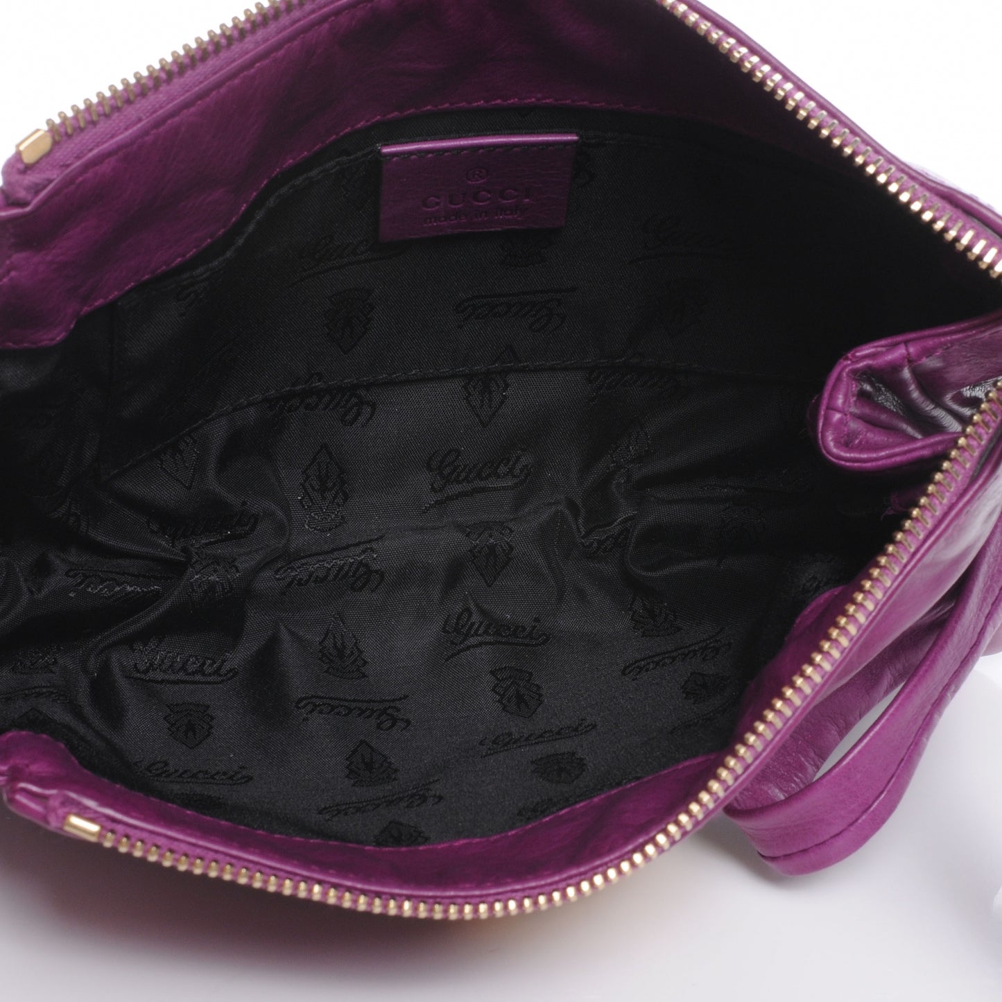 Leather Hysteria Clutch Purple