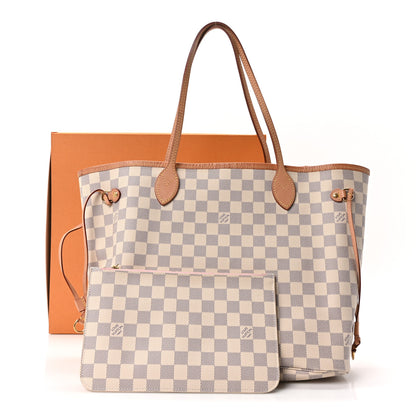 Louis Vuitton Damier Azur Neo Neverfull MM Rose Ballerine 11 of 11