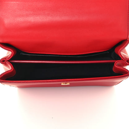 Saint Laurent Calfskin Small Moujik Top Handle Bag Lipstick Red 4 of 10
