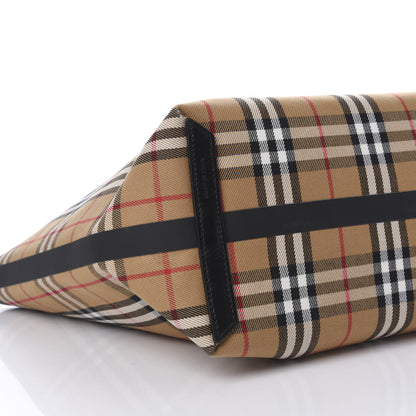 Burberry Vintage Check Medium The Giant Reversible Tote Antique Yellow Bright Red 6 of 9
