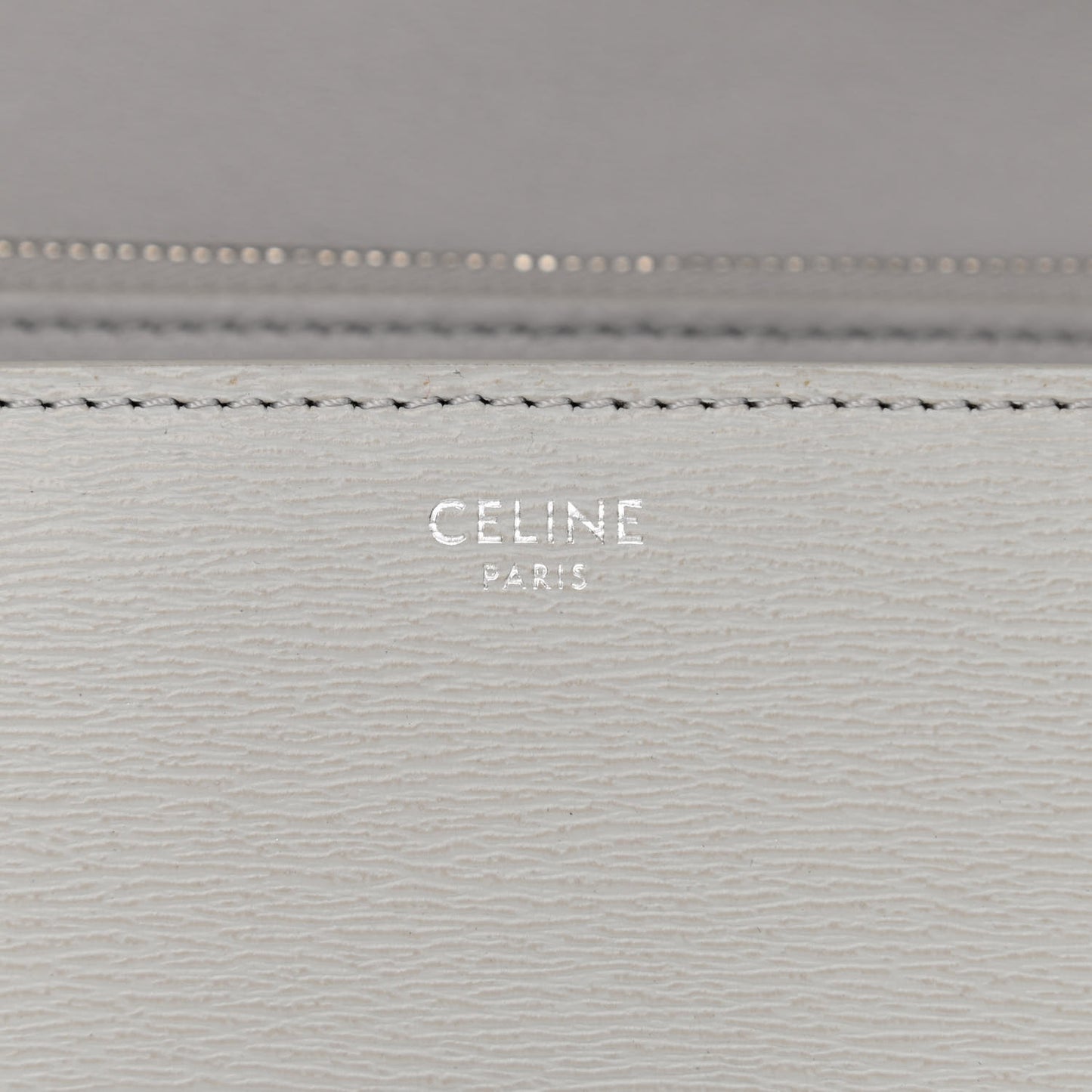 Liege Calfskin Medium Classic Box Flap Bag Pale Grey