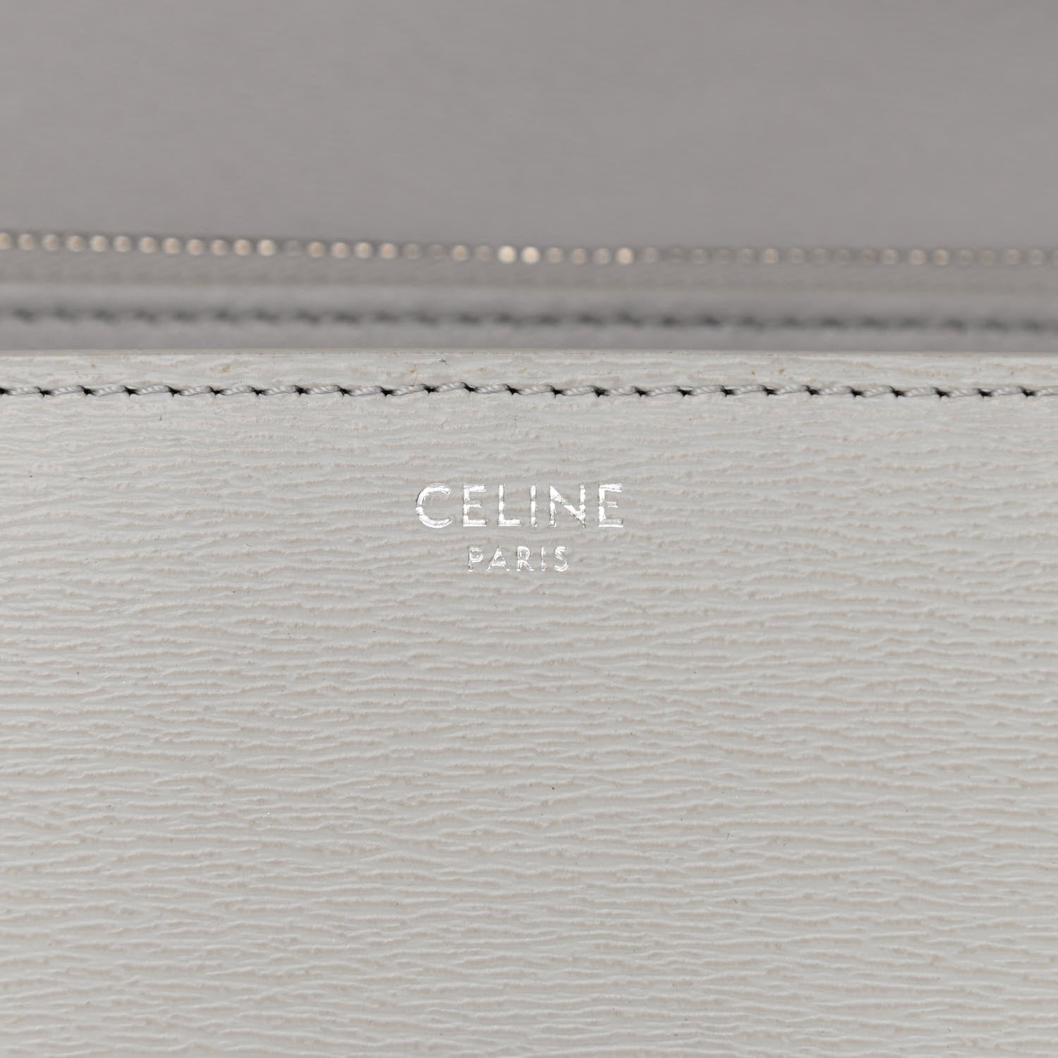 Celine Liege Calfskin Medium Classic Box Flap Bag Pale Grey 6 of 9