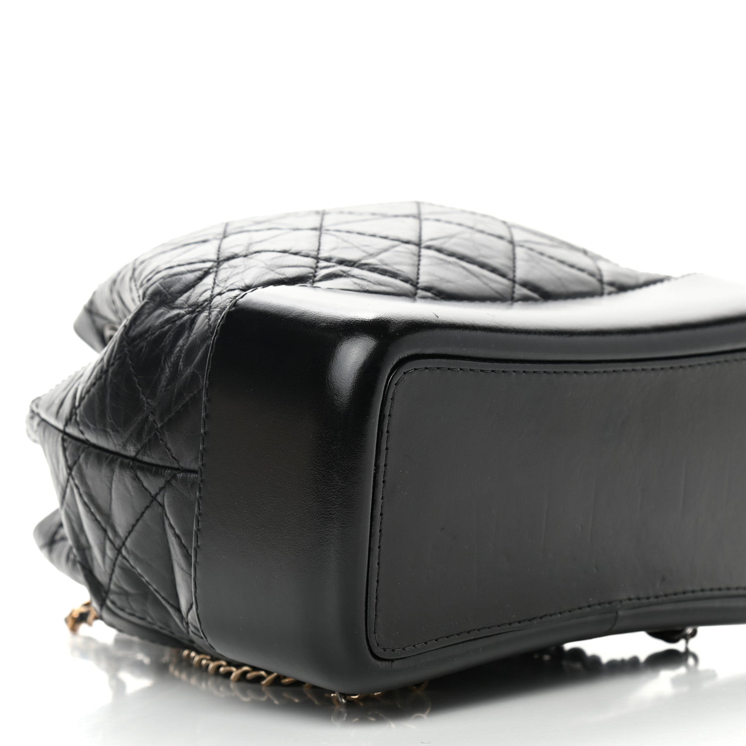 Chanel Aged Calfskin Quilted Small Gabrielle Backpack Black 8 of 10