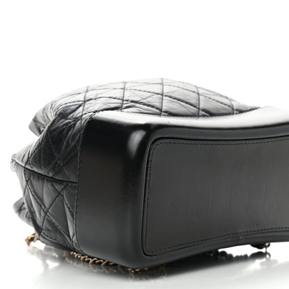 Chanel Aged Calfskin Quilted Small Gabrielle Backpack Black 8 of 10