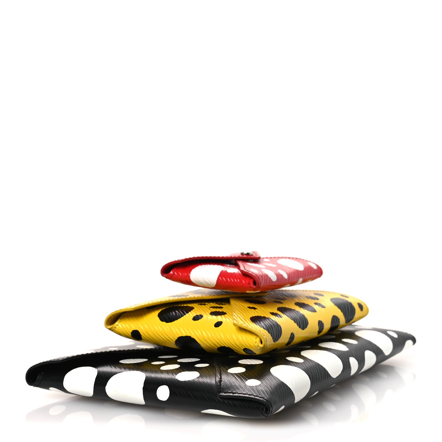 Louis Vuitton LV X YK Epi Kirigami Pochette Set Black Red Yellow 5 of 17