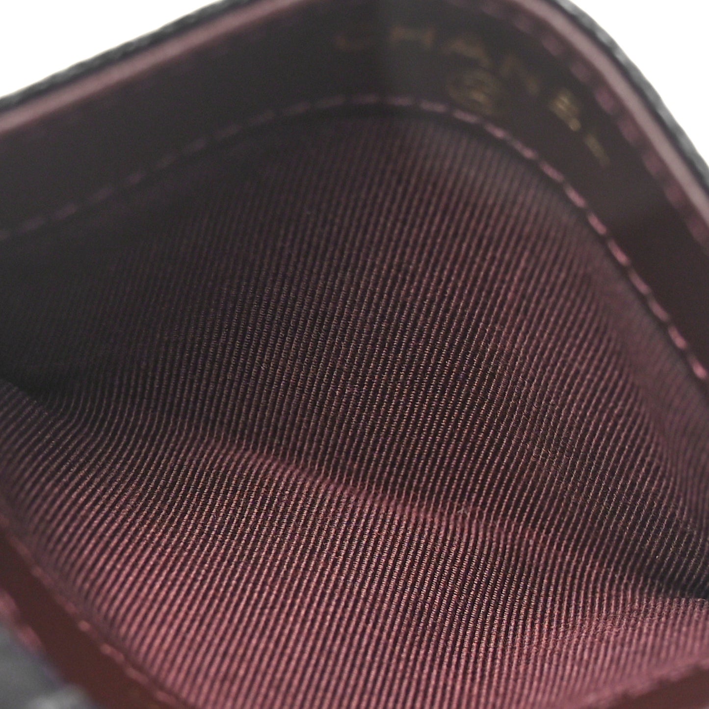 Caviar Quilted Card Holder Black