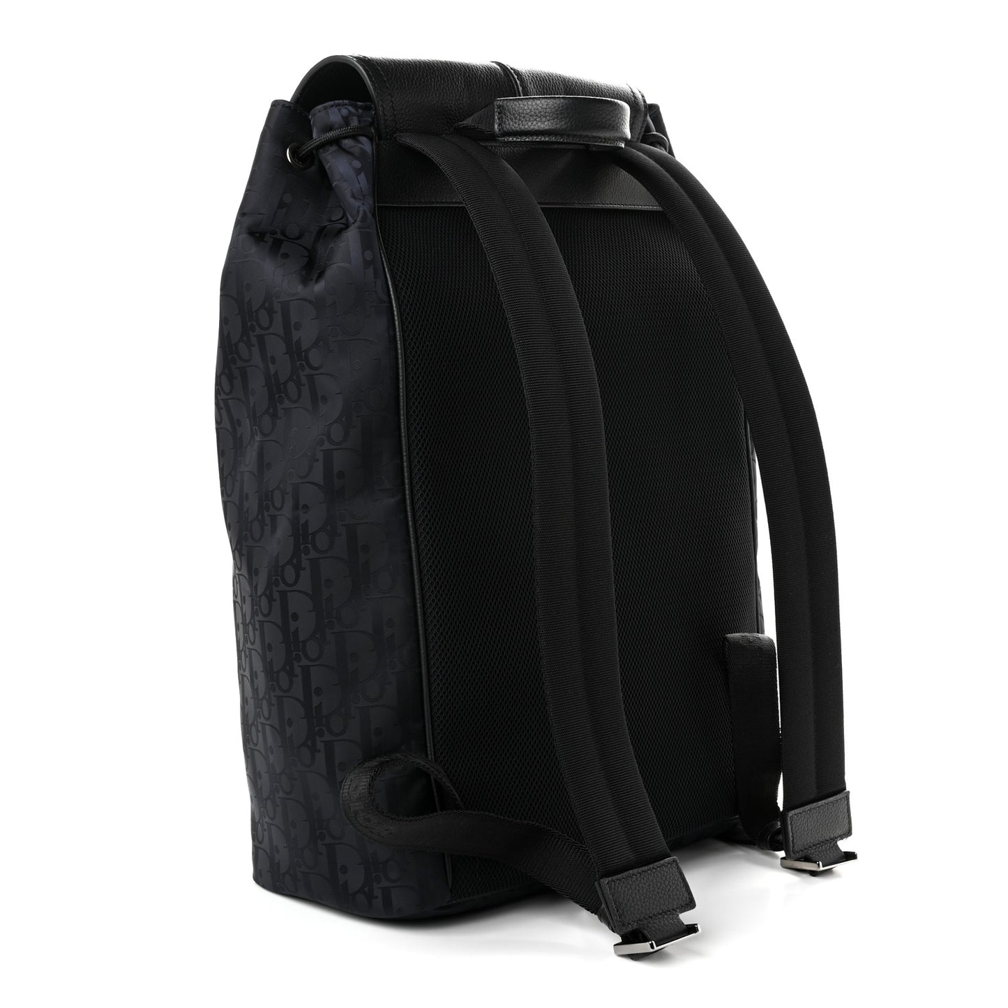 Nylon Oblique Motion Backpack Blue
