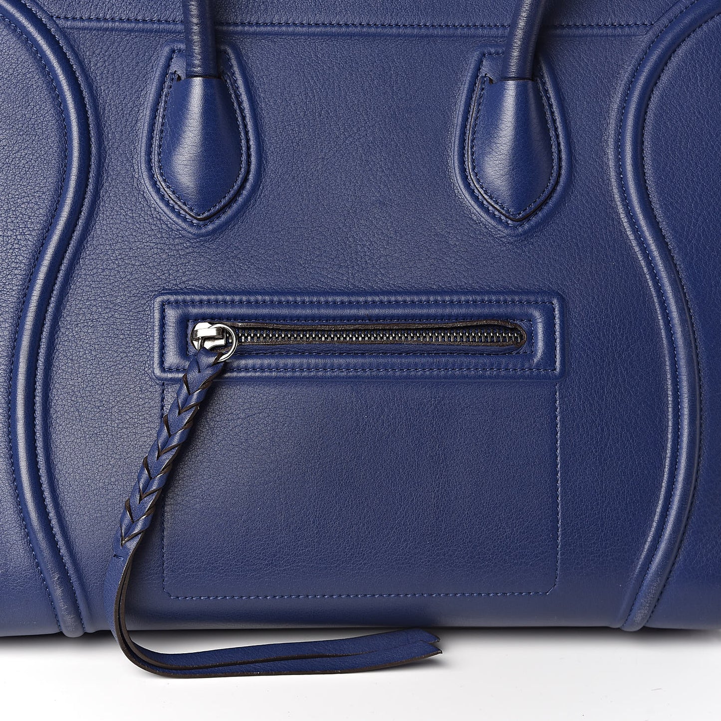 Supple Calfskin Medium Phantom Luggage Indigo