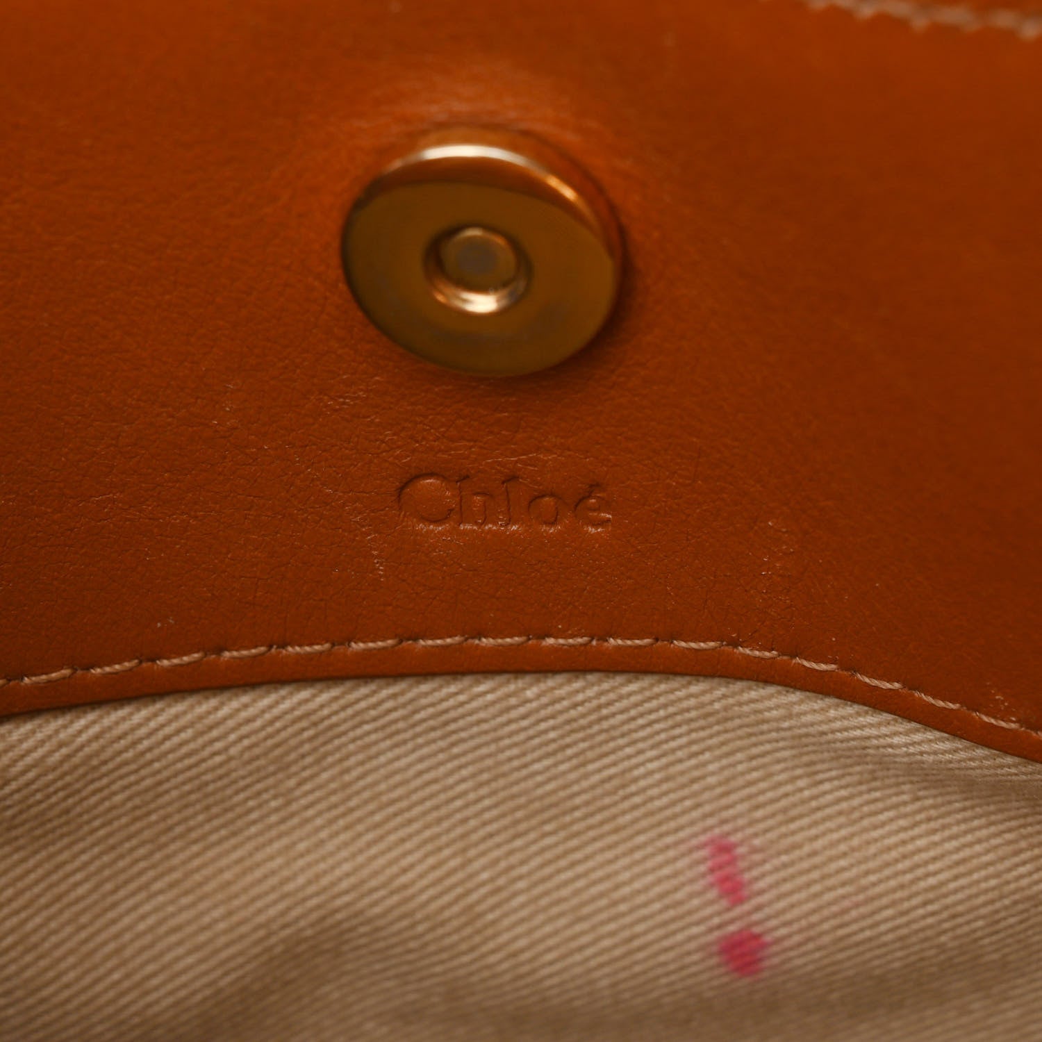Chloe Calfskin Suede Mini Roy Bag Caramel 9 of 13