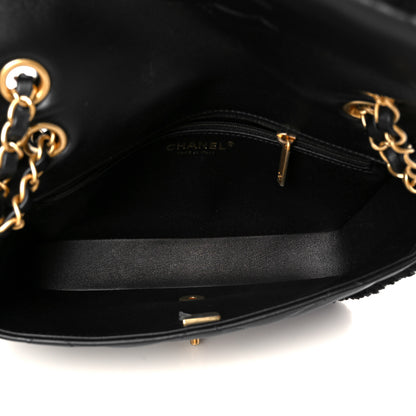 Chanel Shearling Lambskin Quilted Furry Coco Flap Black 5 of 11