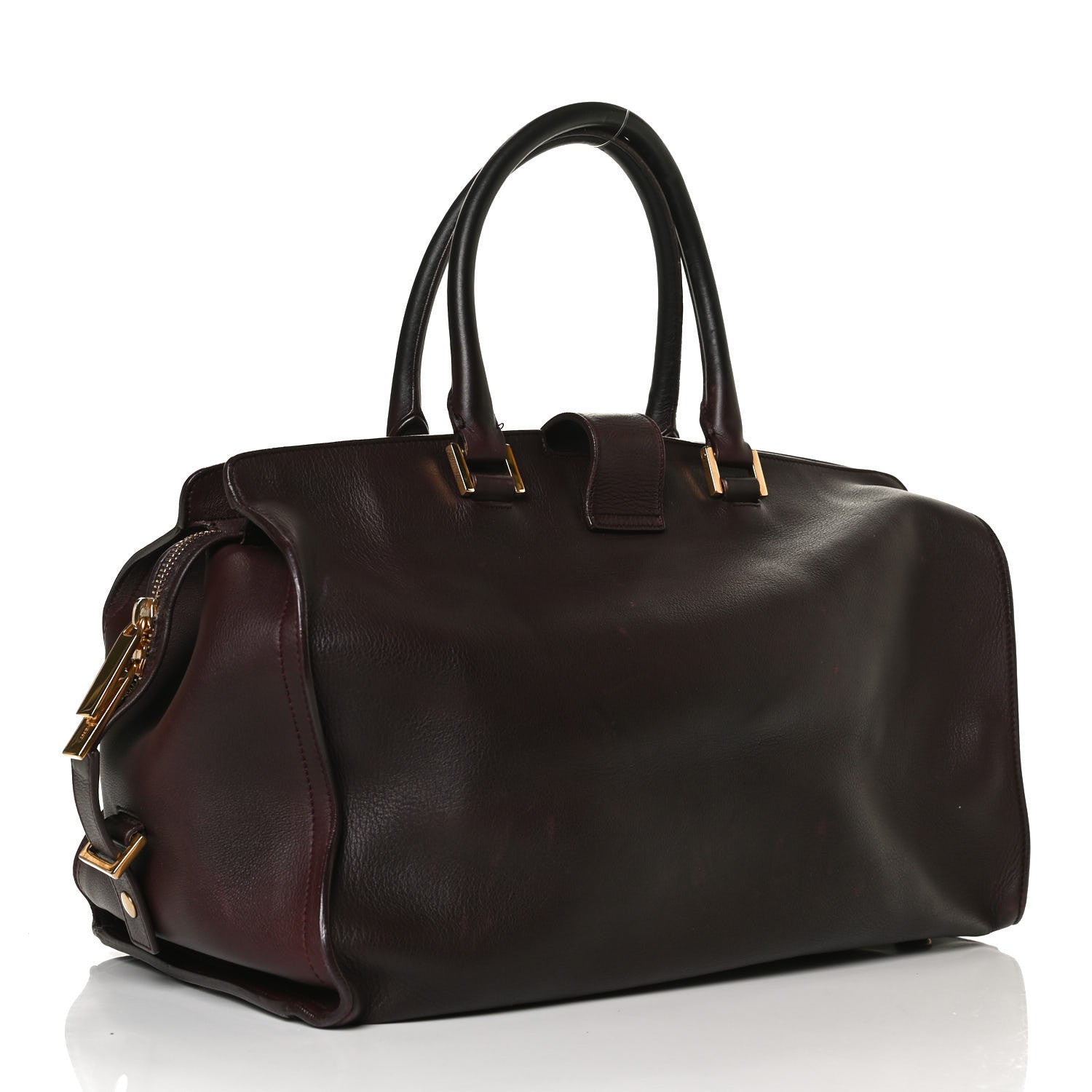 Saint Laurent Calfskin Medium Classic Y Cabas Bordeaux 3 of 18