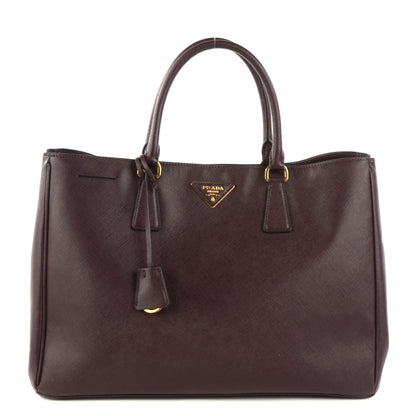 Prada Saffiano Lux Large Tote Bordeaux 1 of 9