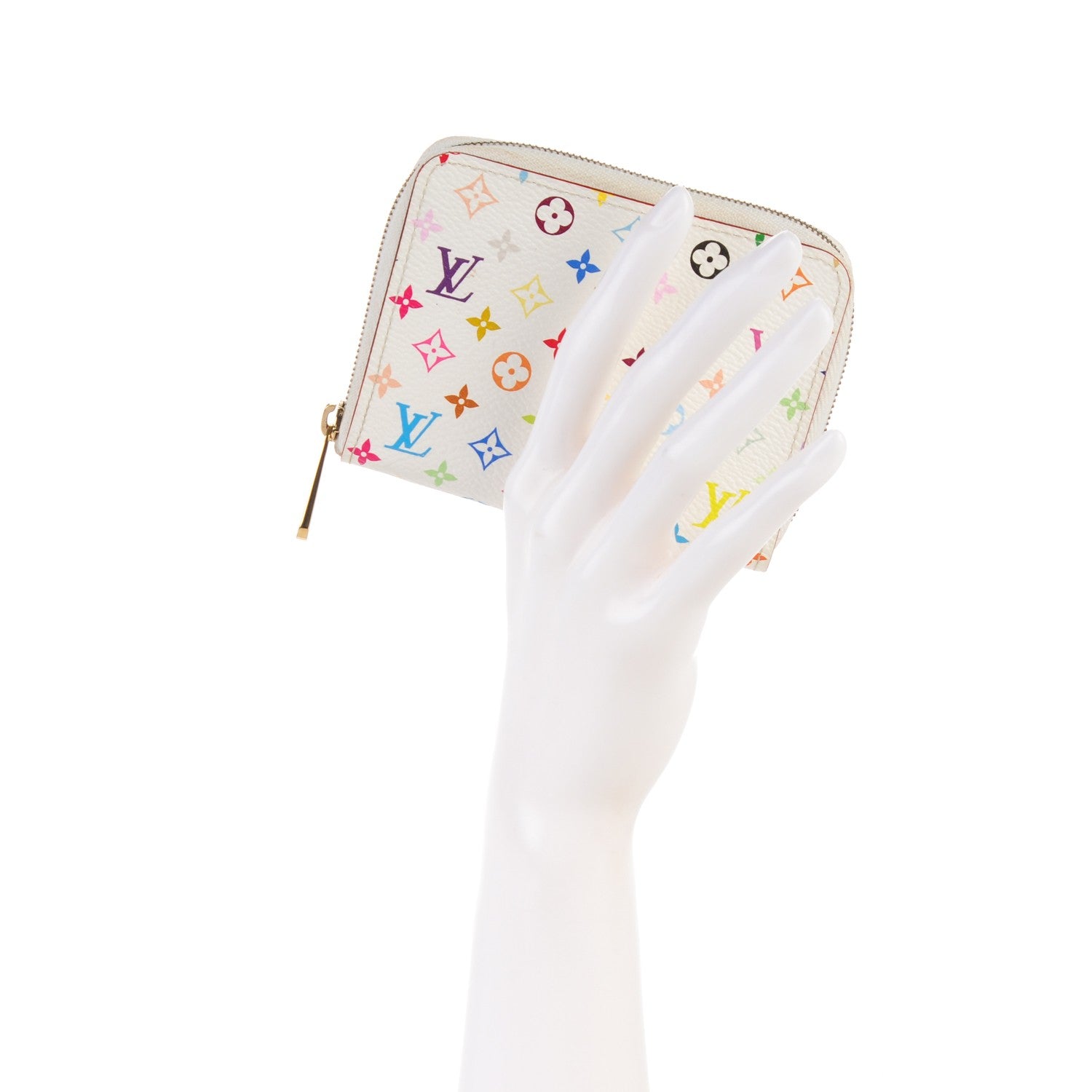 Louis Vuitton Monogram Multicolor Zippy Coin Purse White 2 of 7