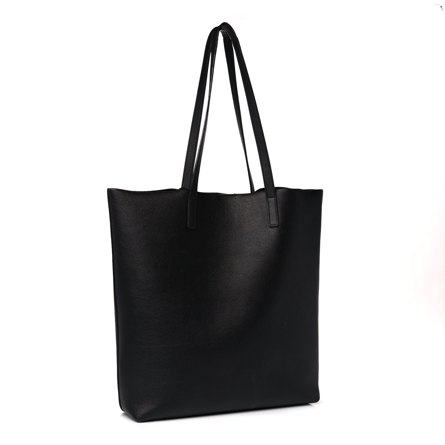 Saint Laurent Calfskin Medium Shopping Tote Black 2 of 19