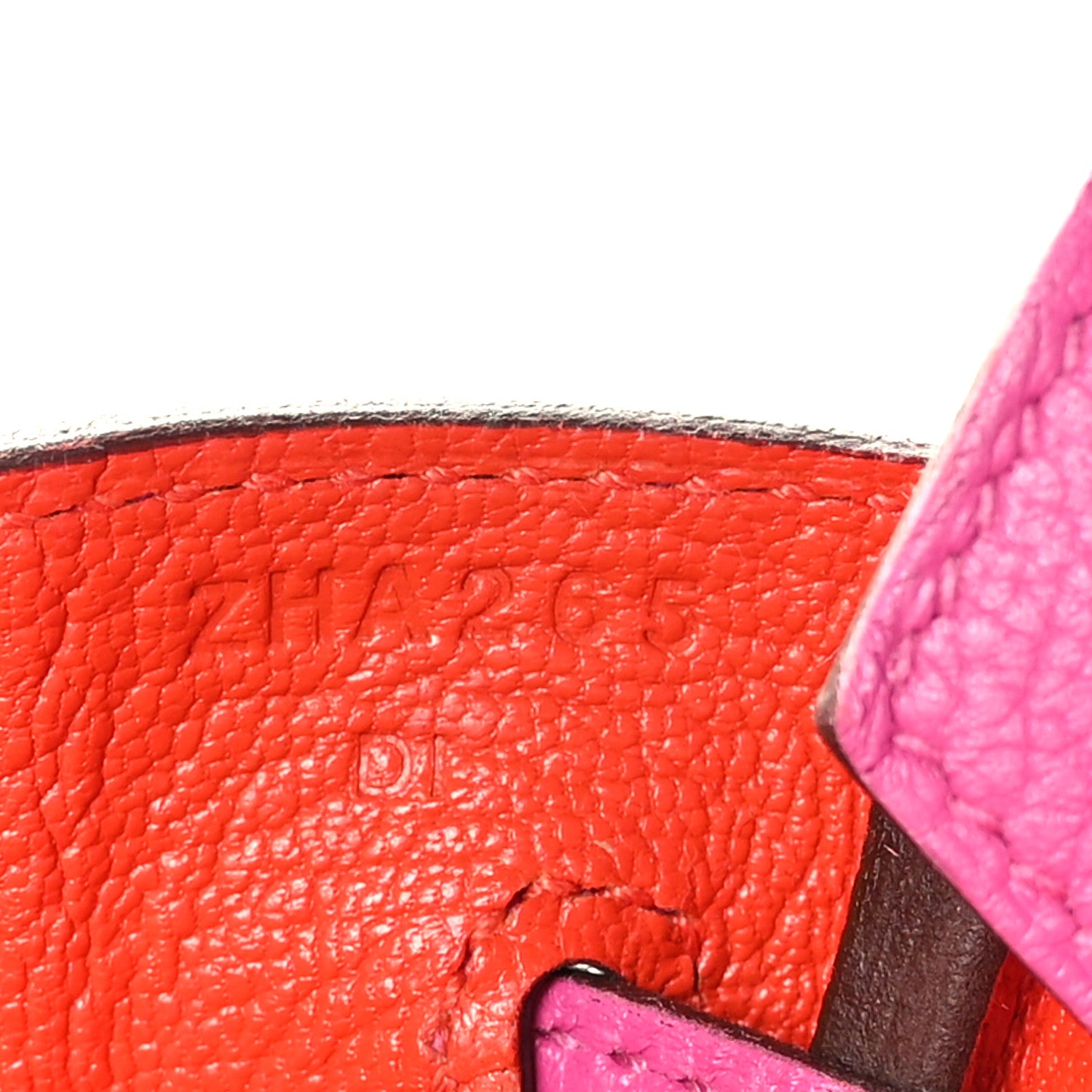 Hermes Taurillon Novillo Verso Birkin 25 Magnolia Rouge Casaque 7 of 11